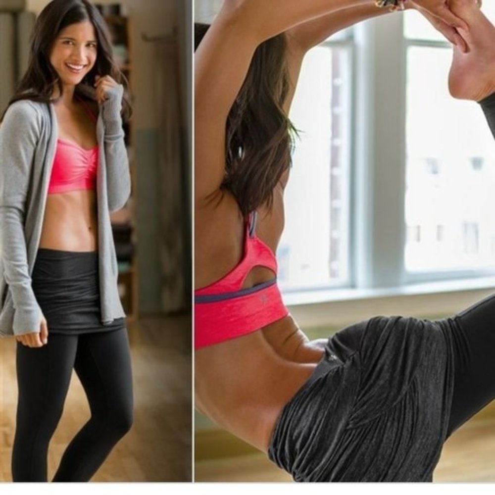 Athleta Yin Yang 2 in 1 Leggings Skirt